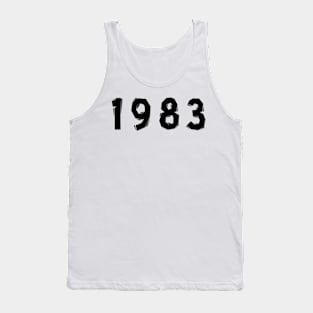 1983 year | simple black Tank Top